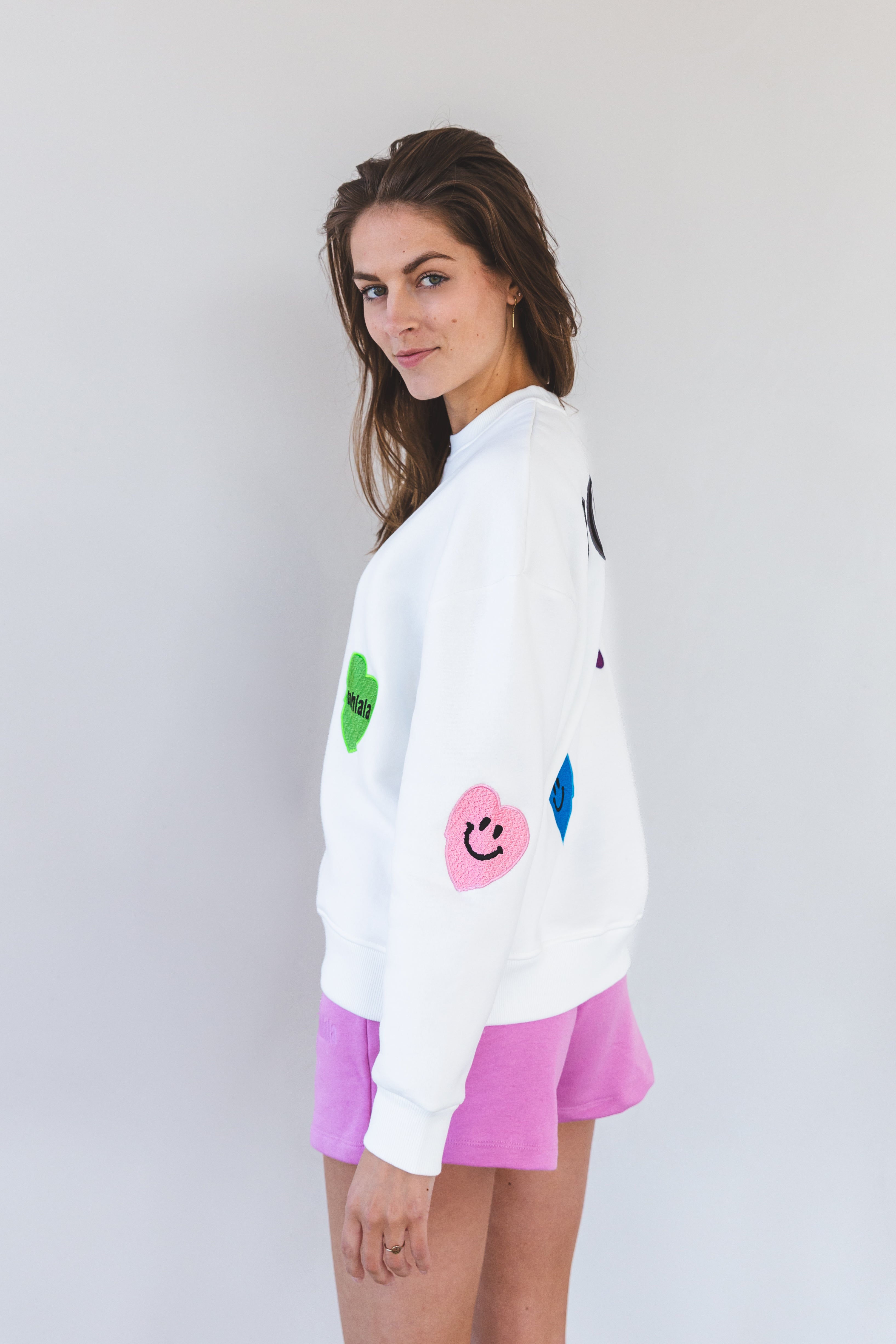 IRIS Smiley Sweatshirt Off white