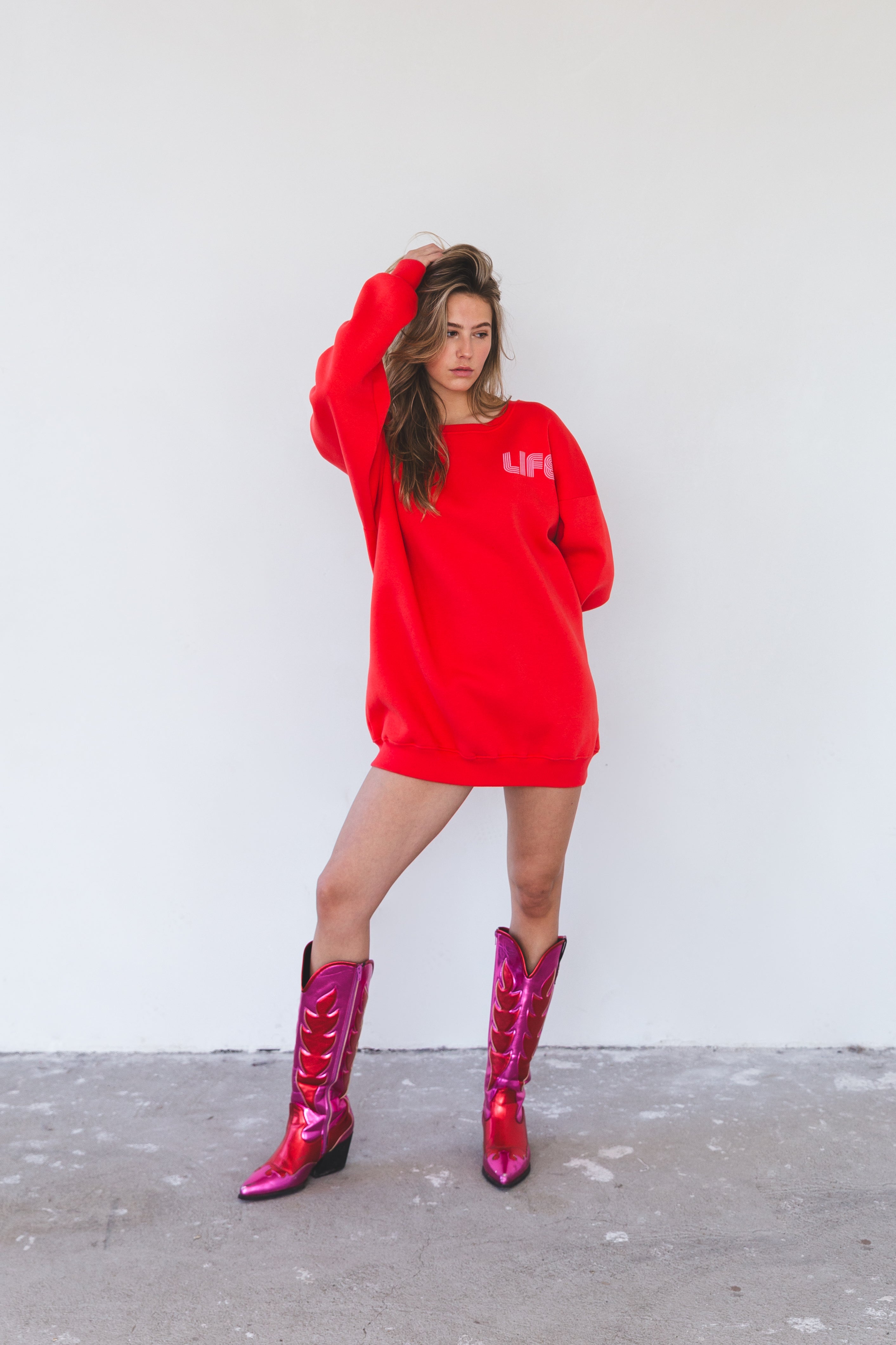Dawn life Disco Sweatshirt Red