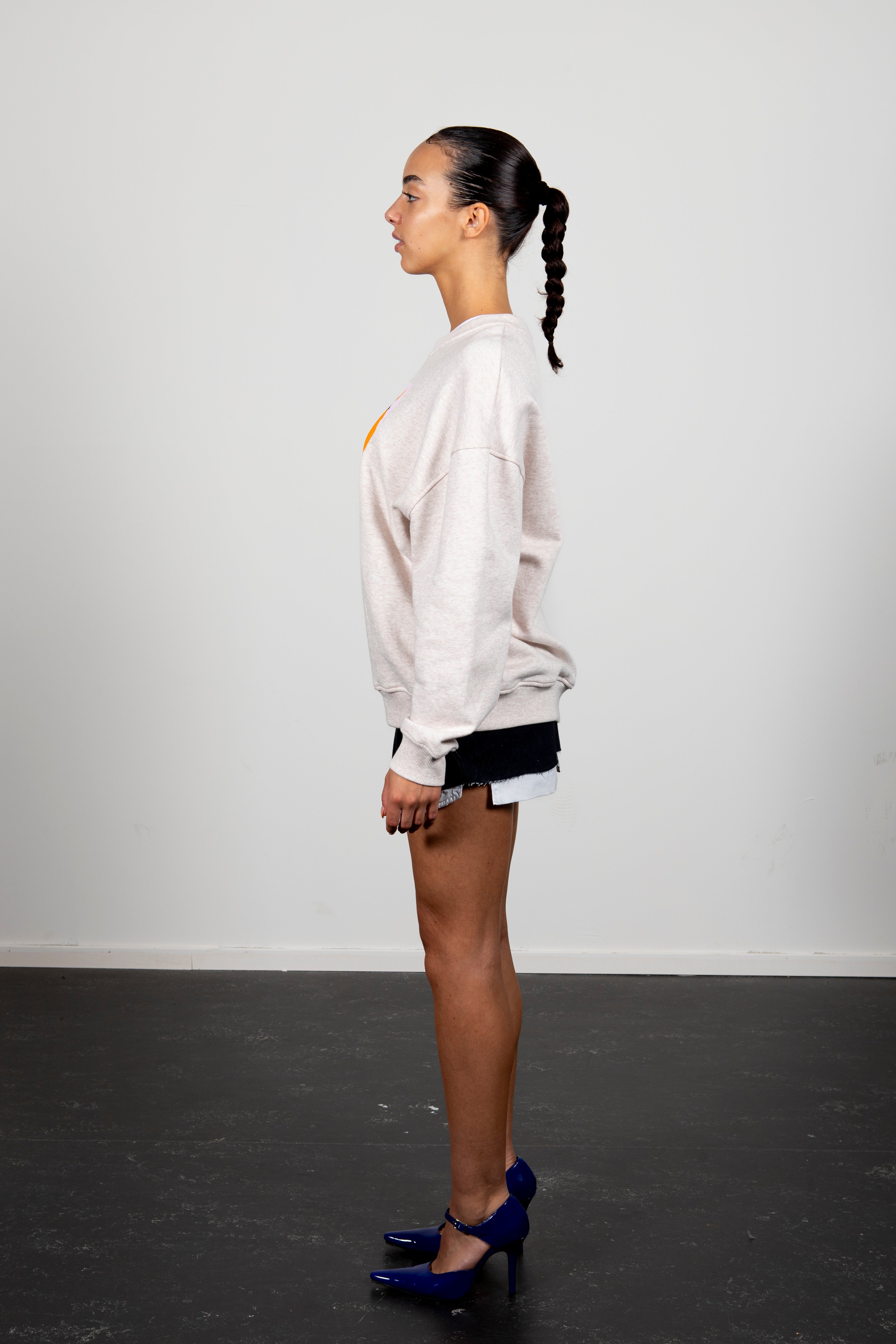 Iris Self- love sweatshirt Ice marl