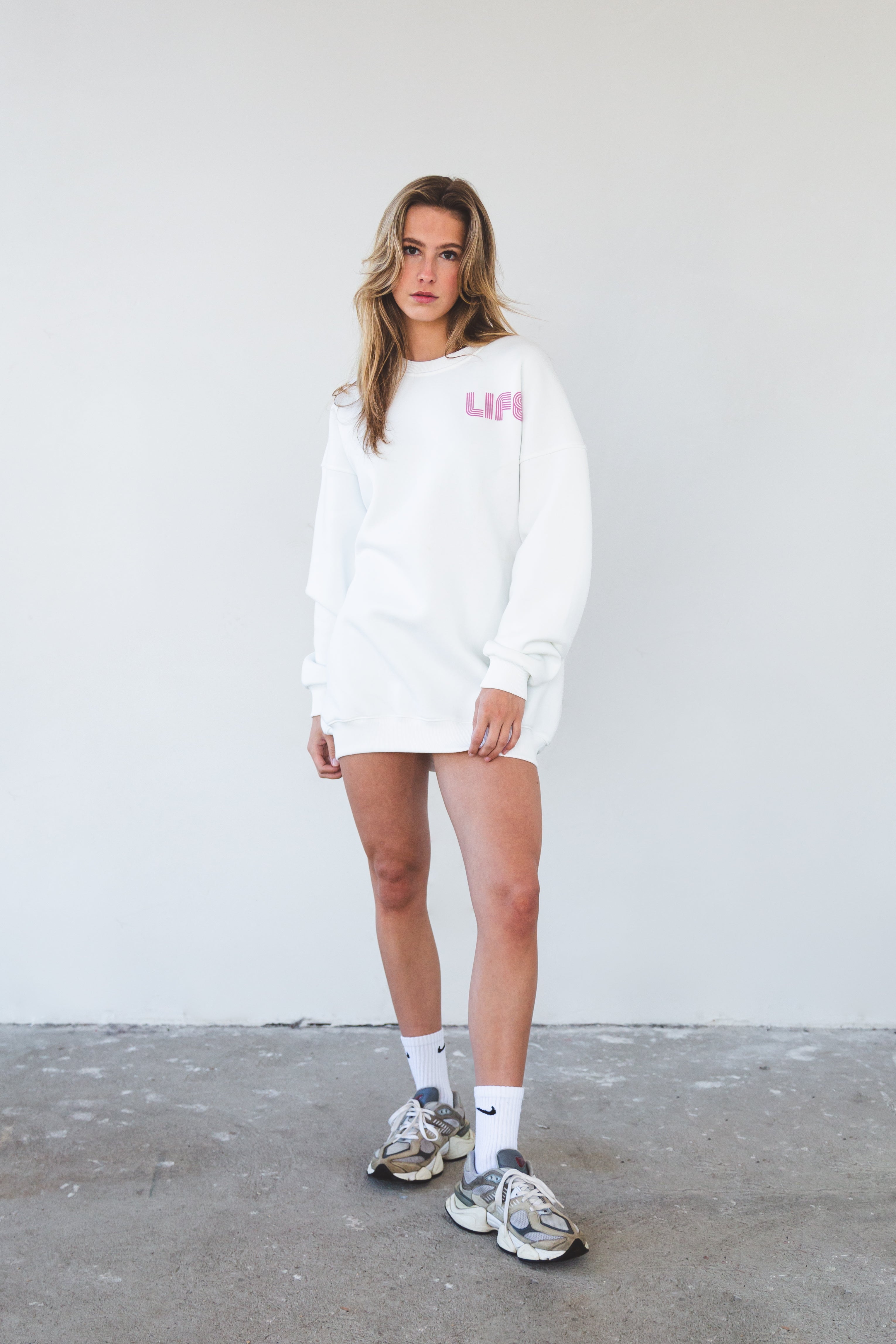 Dawn life Disco sweatshirt off white