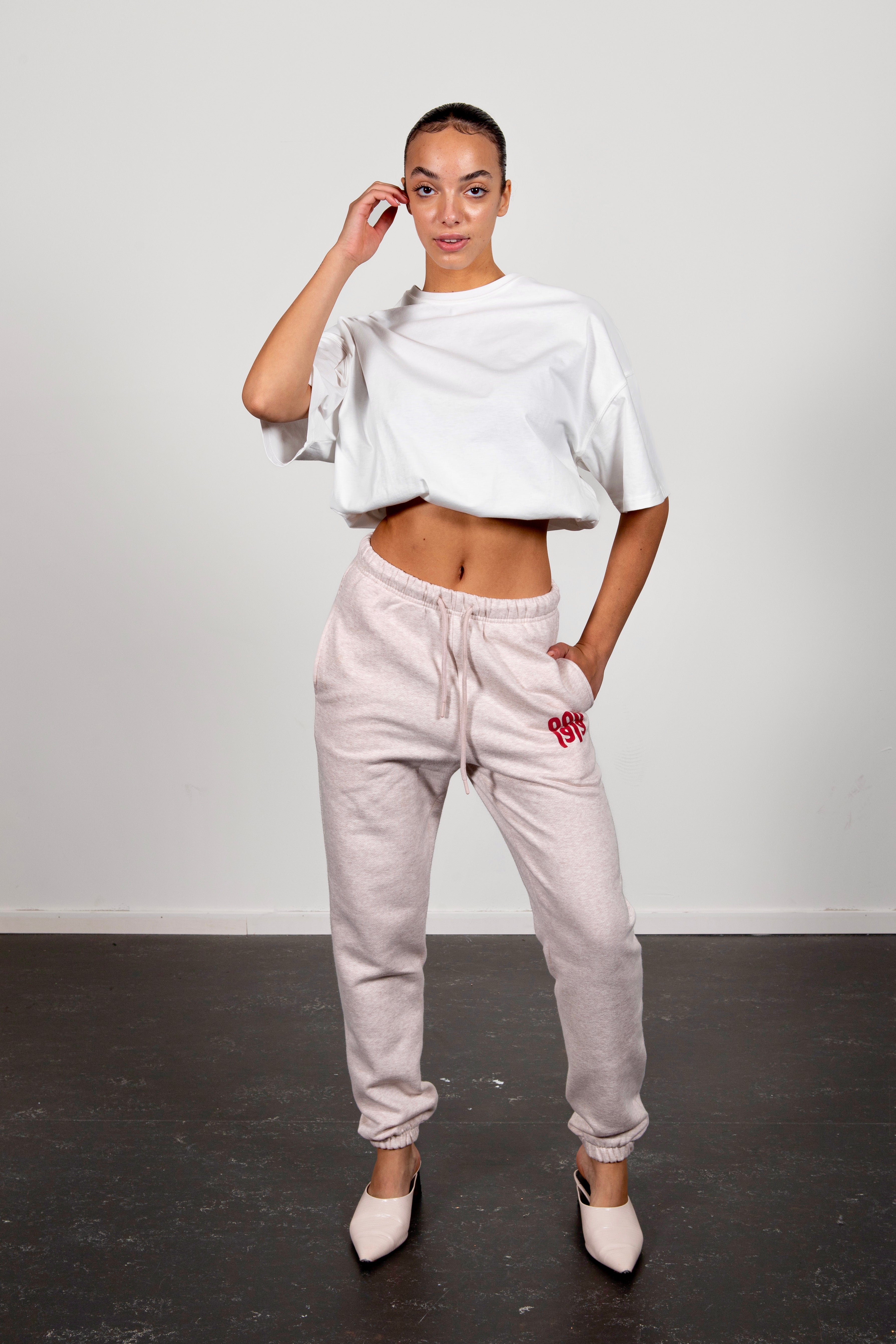 Bo jogger ice marl red logo