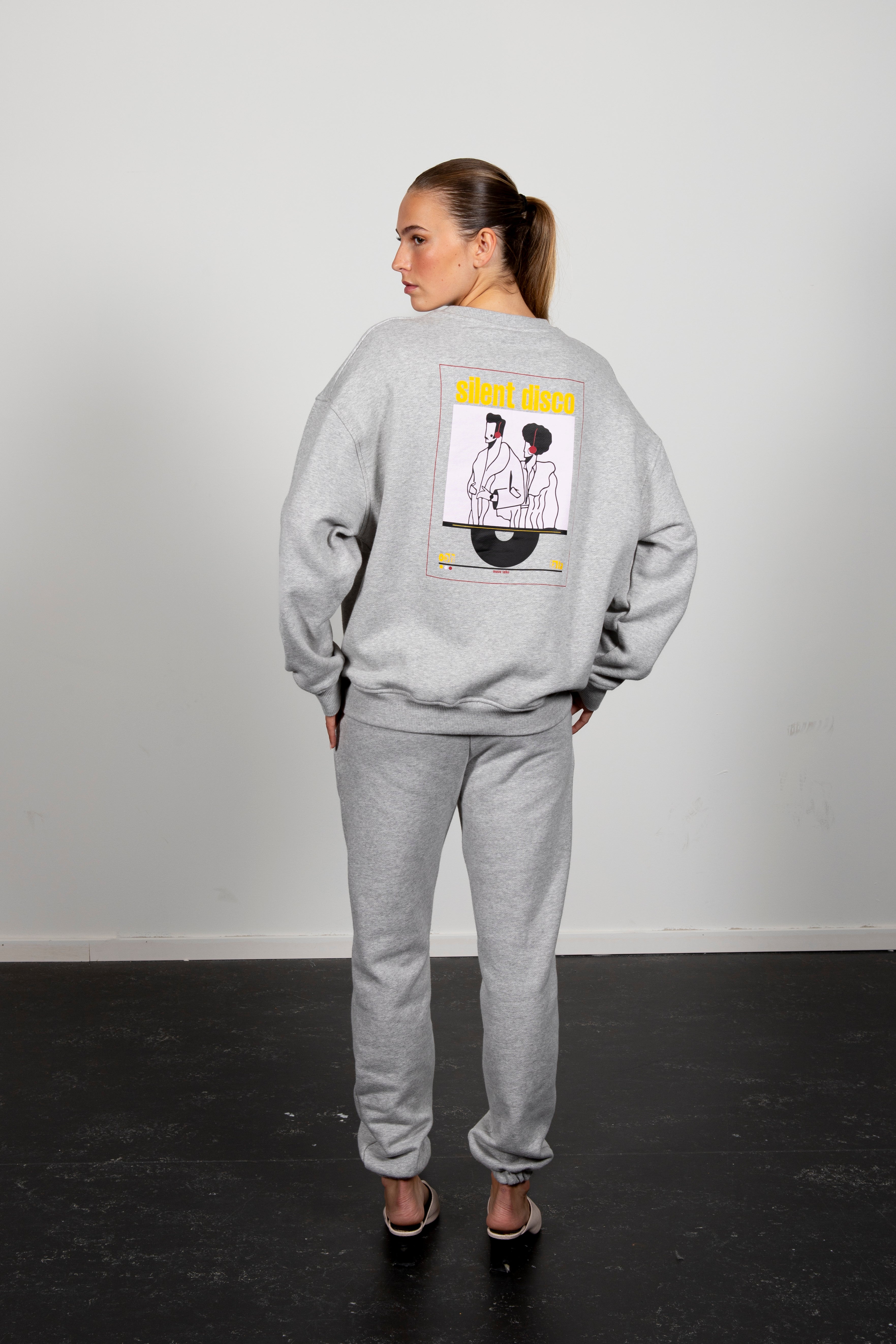 Iris silent disco sweatshirt grey marl