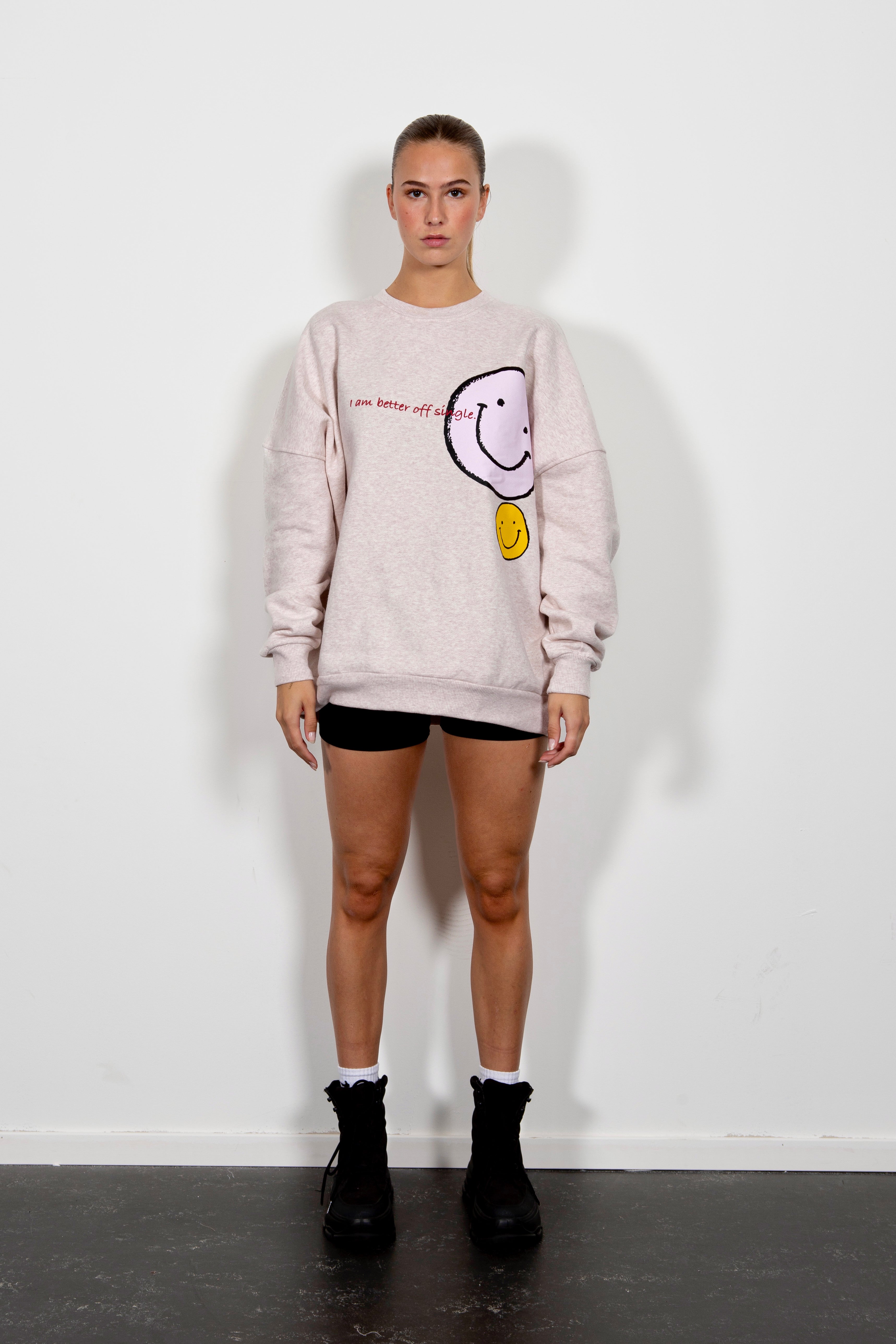 Lela oversized sweatshirt Ice marl