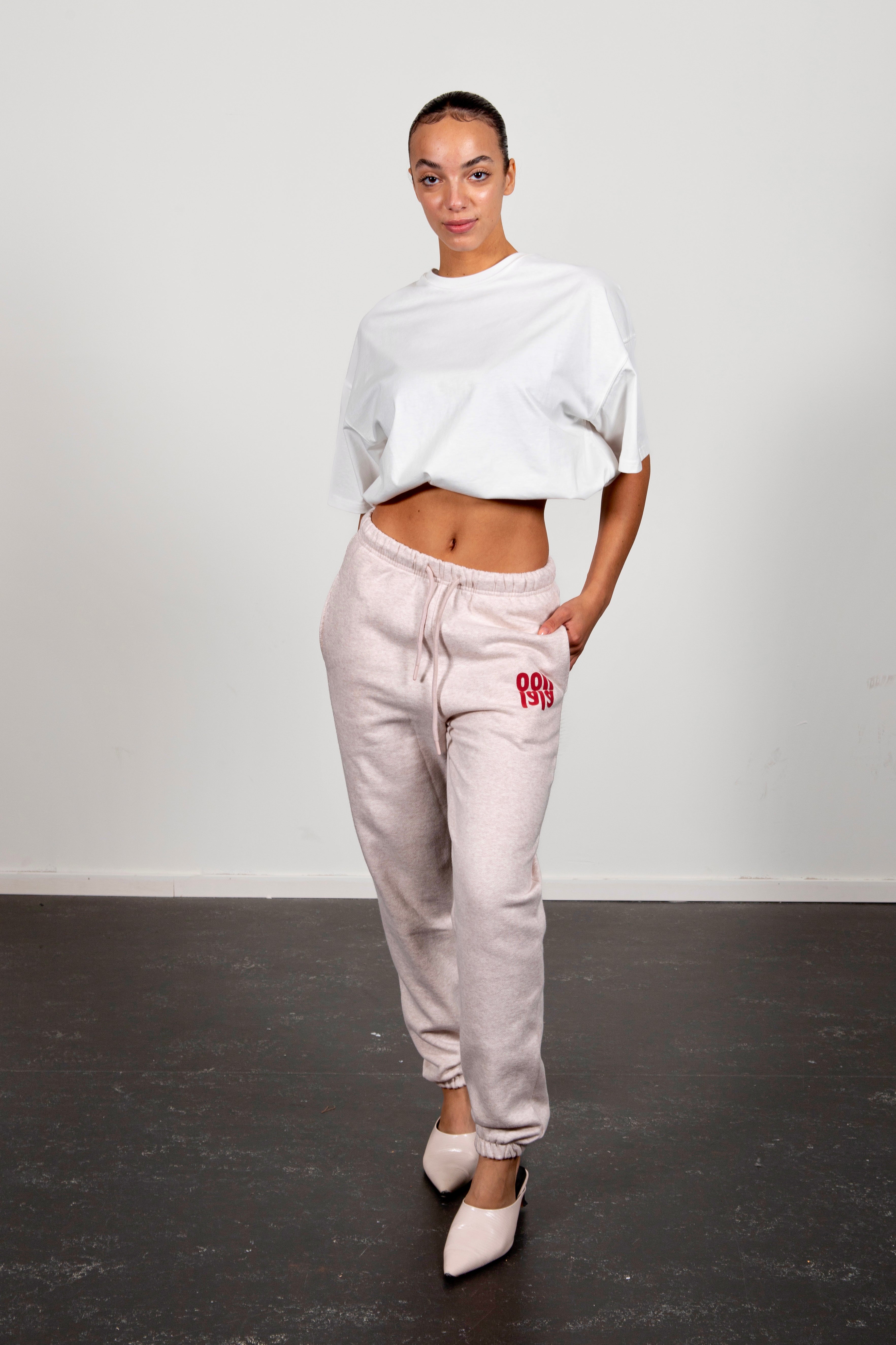 Bo jogger ice marl red logo