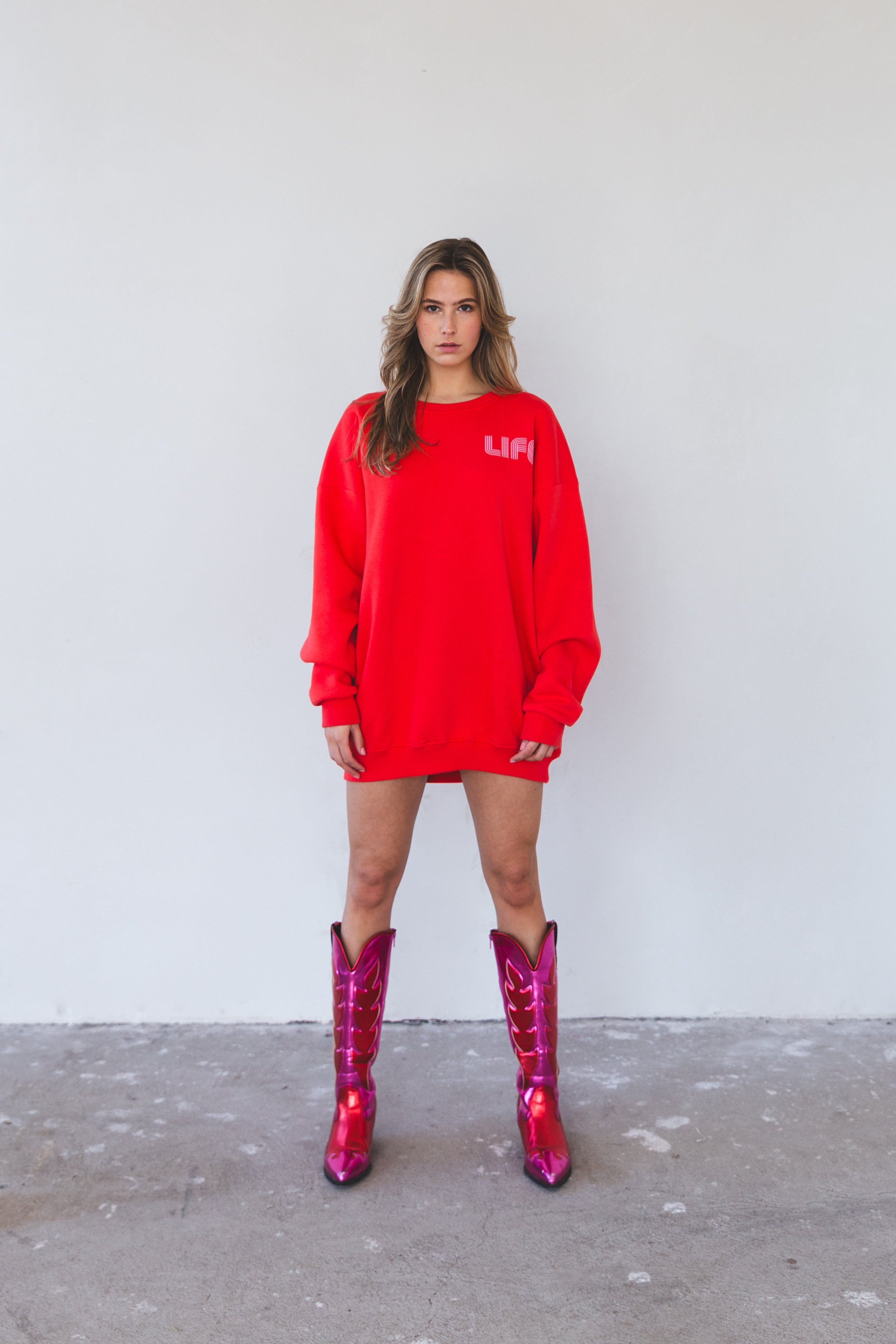 Dawn life Disco Sweatshirt Red
