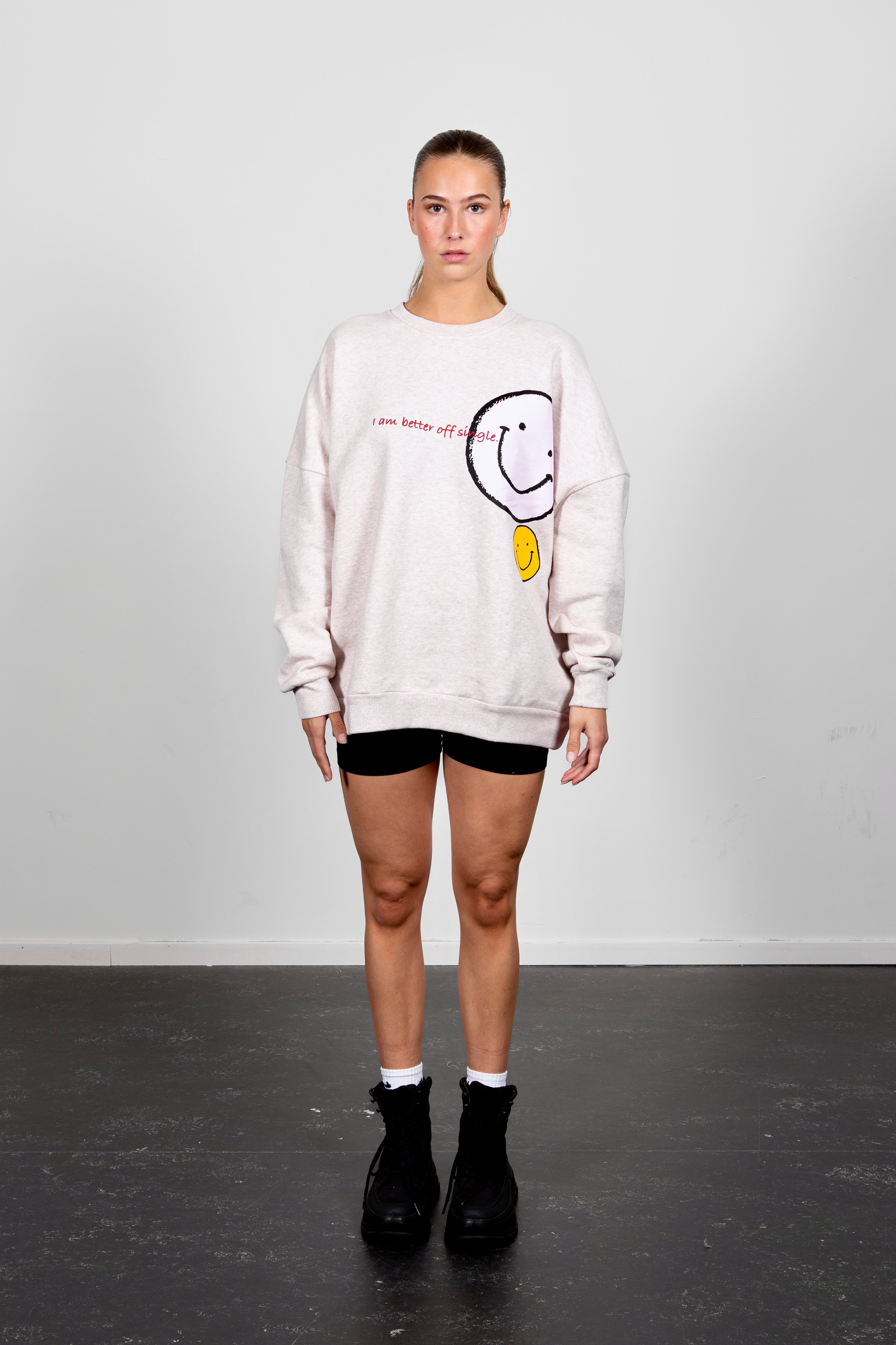 Lela oversized sweatshirt Ice marl