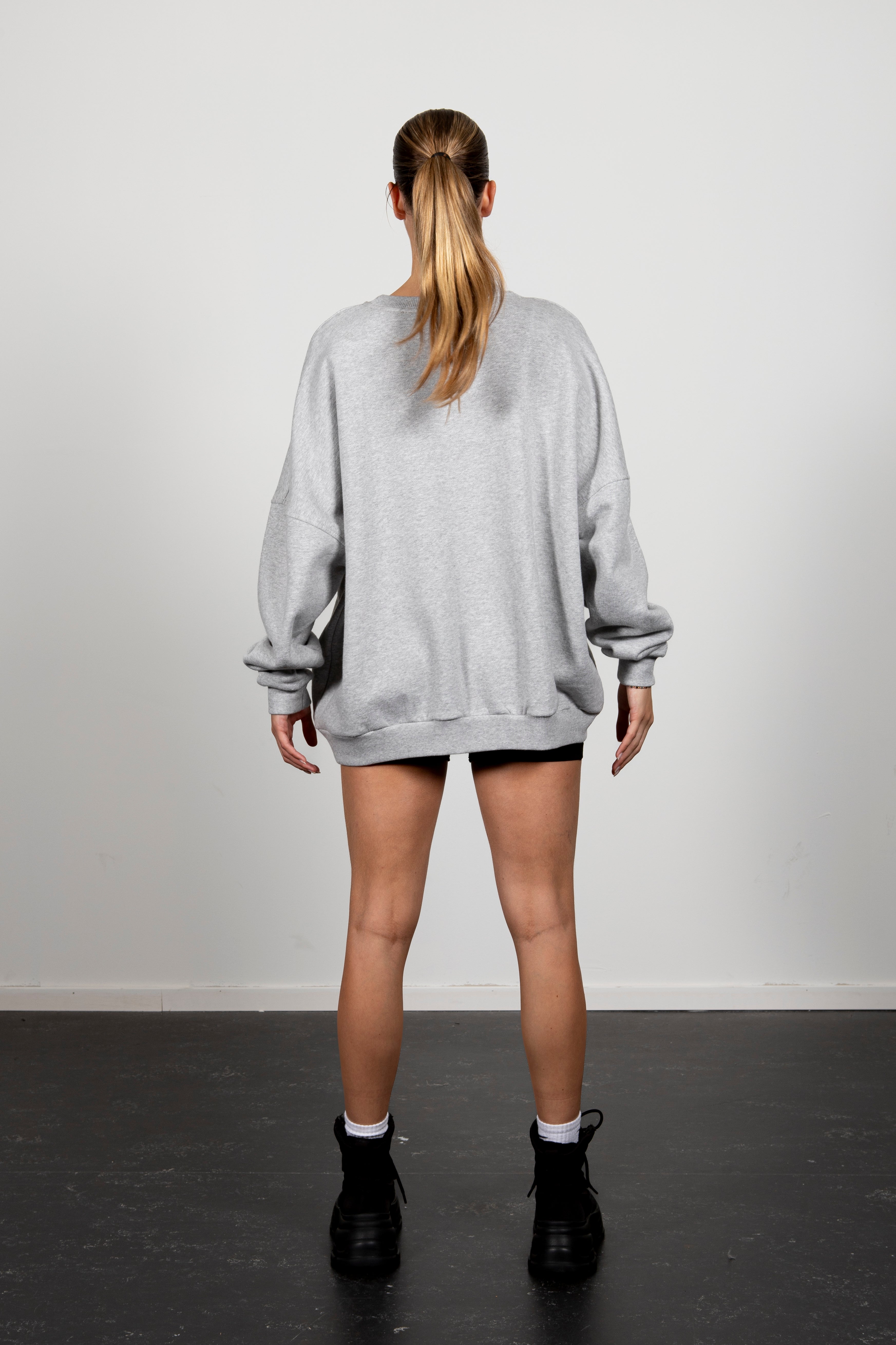 Lela oversized sweatshirt grey marl