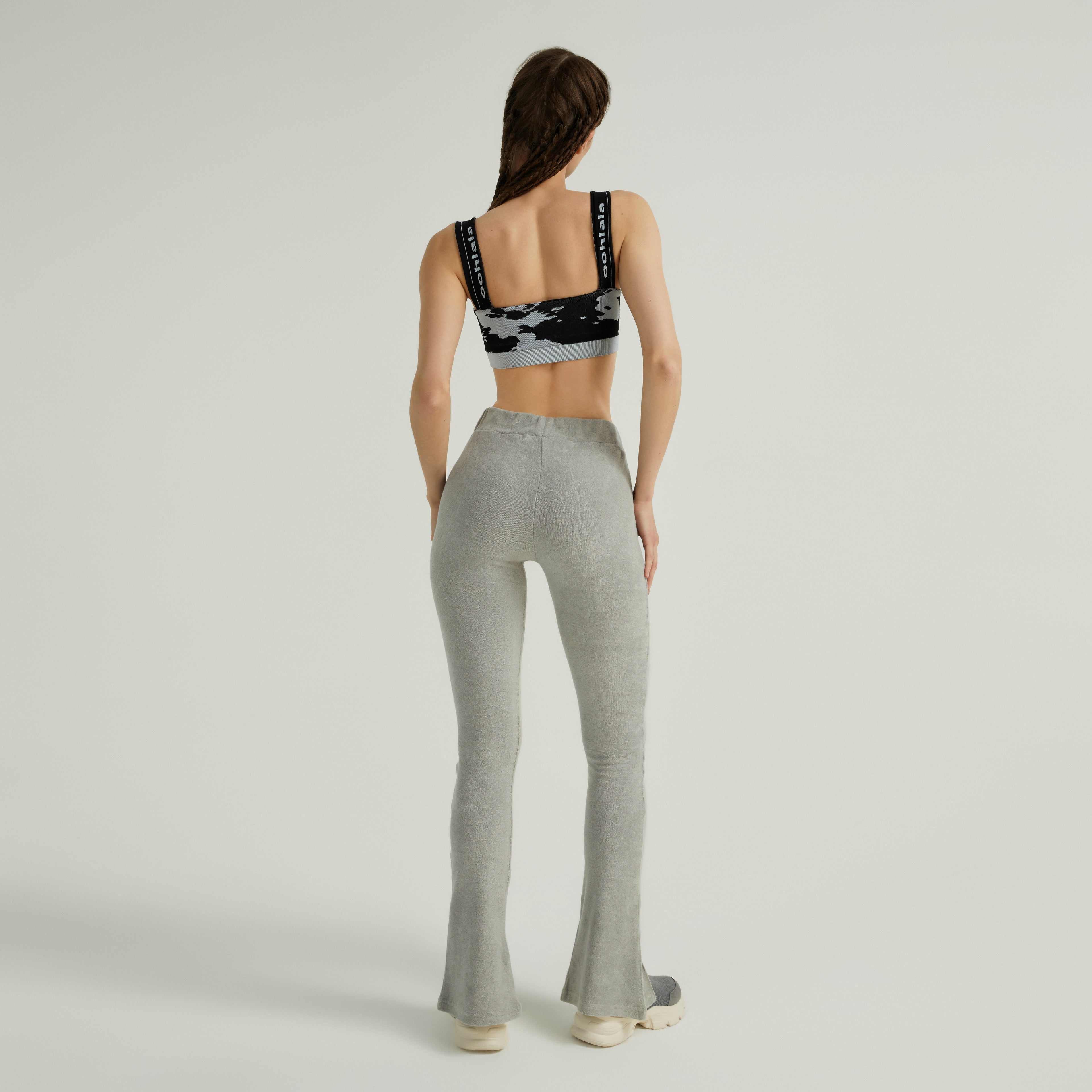 Bella Flare Pants Grey