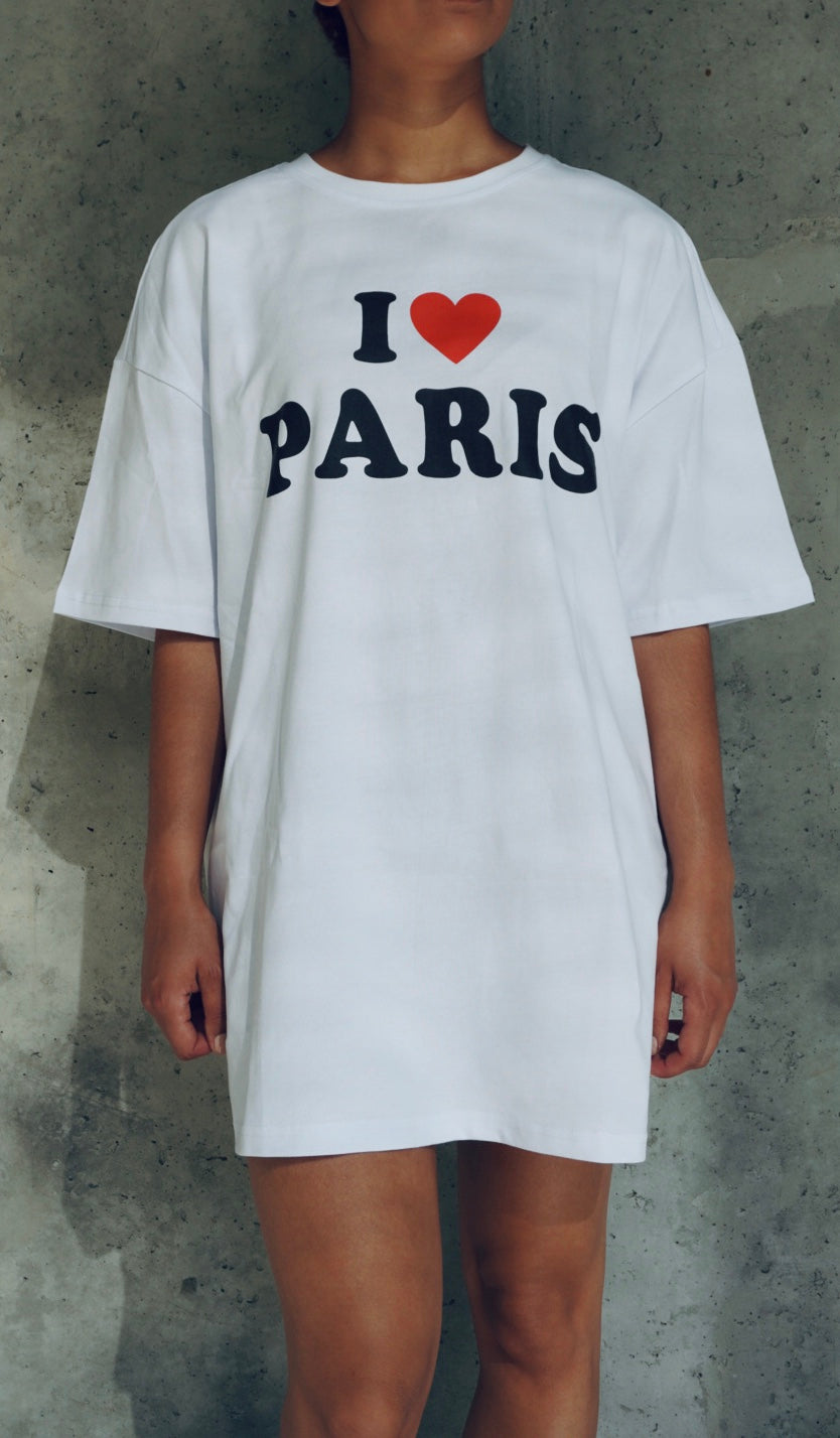 Sara I Love Paris Oversized T-shirt