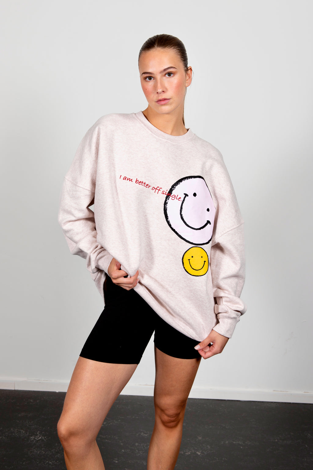 Lela oversized sweatshirt Ice marl