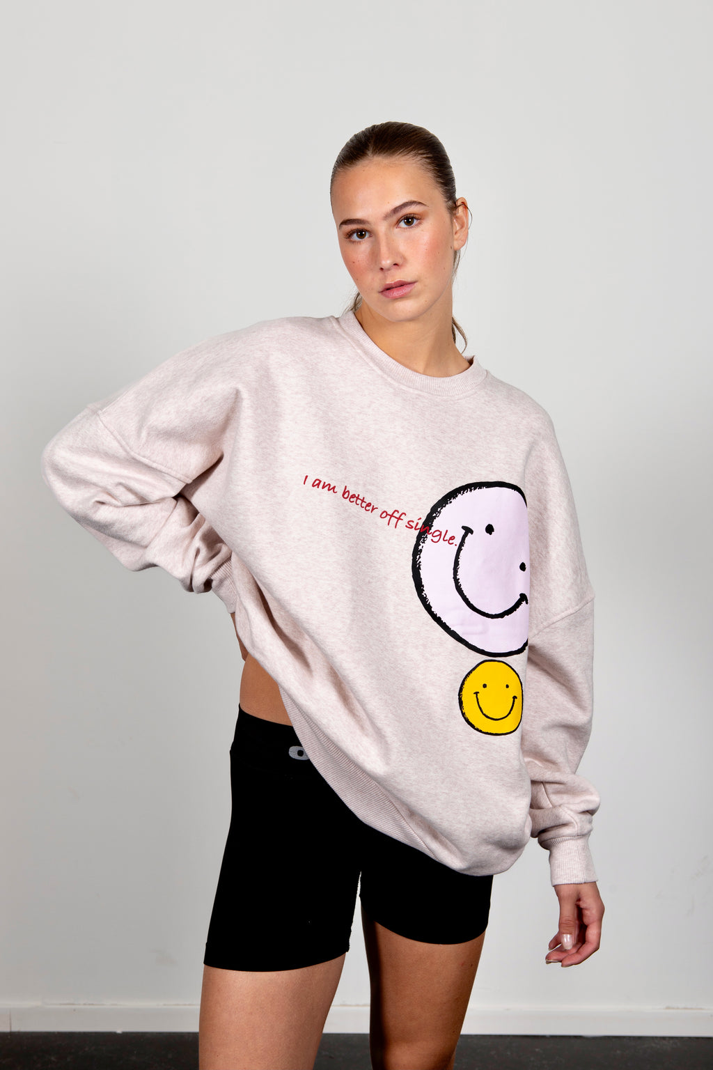 Lela oversized sweatshirt Ice marl
