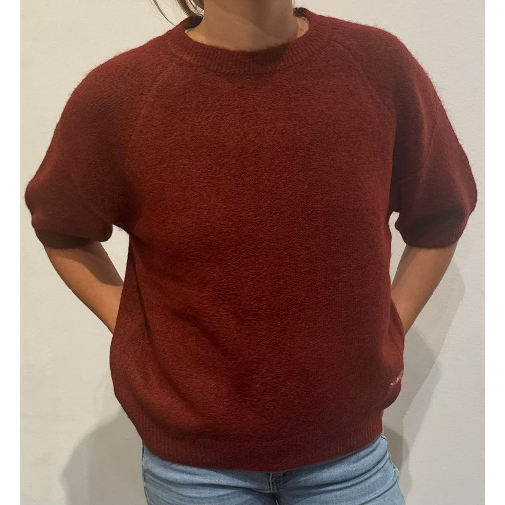 OOHLALA amsterdam Elsie Knitwear Top Tops BURGUNDY