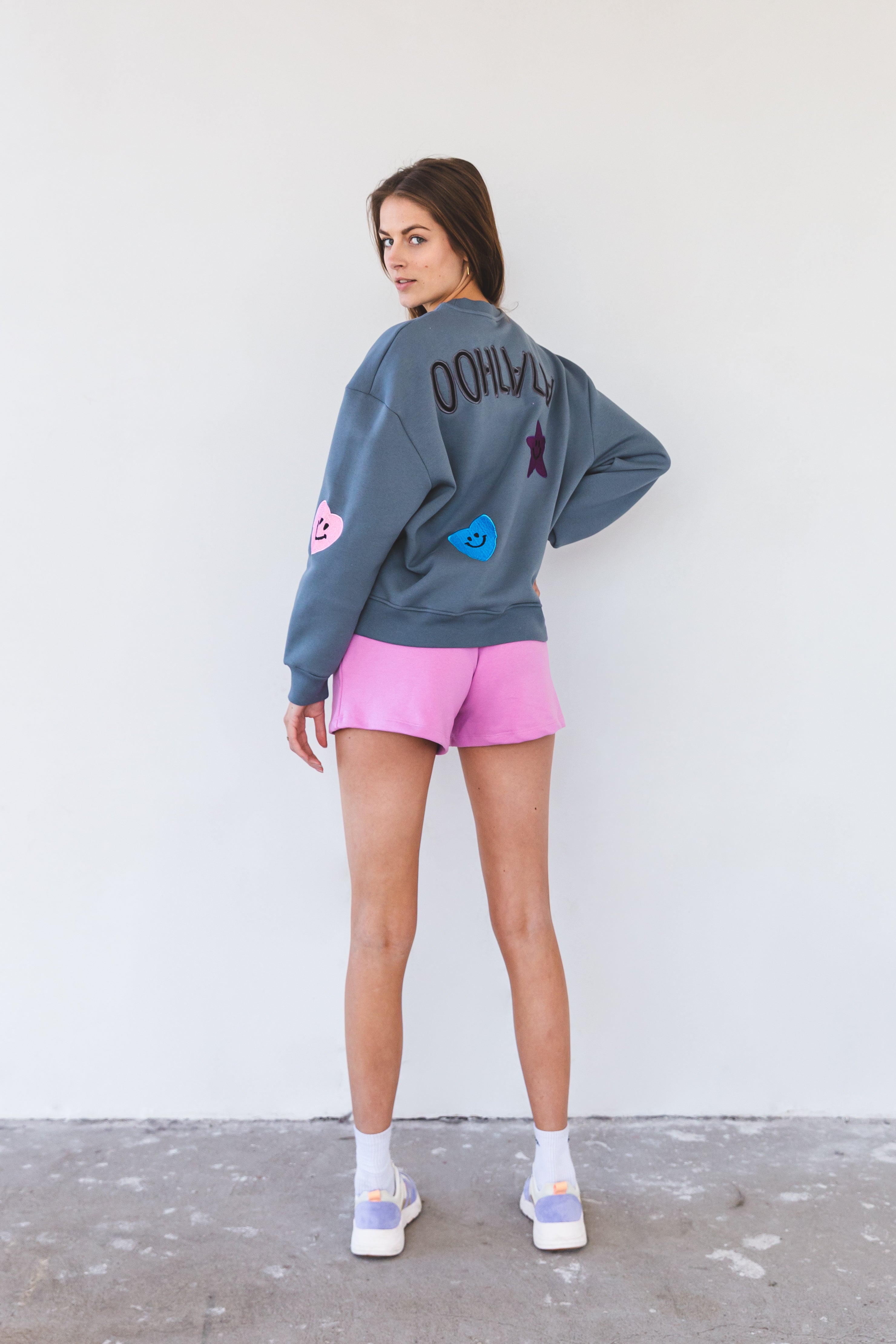 IRIS Smiley sweatshirt Basalt
