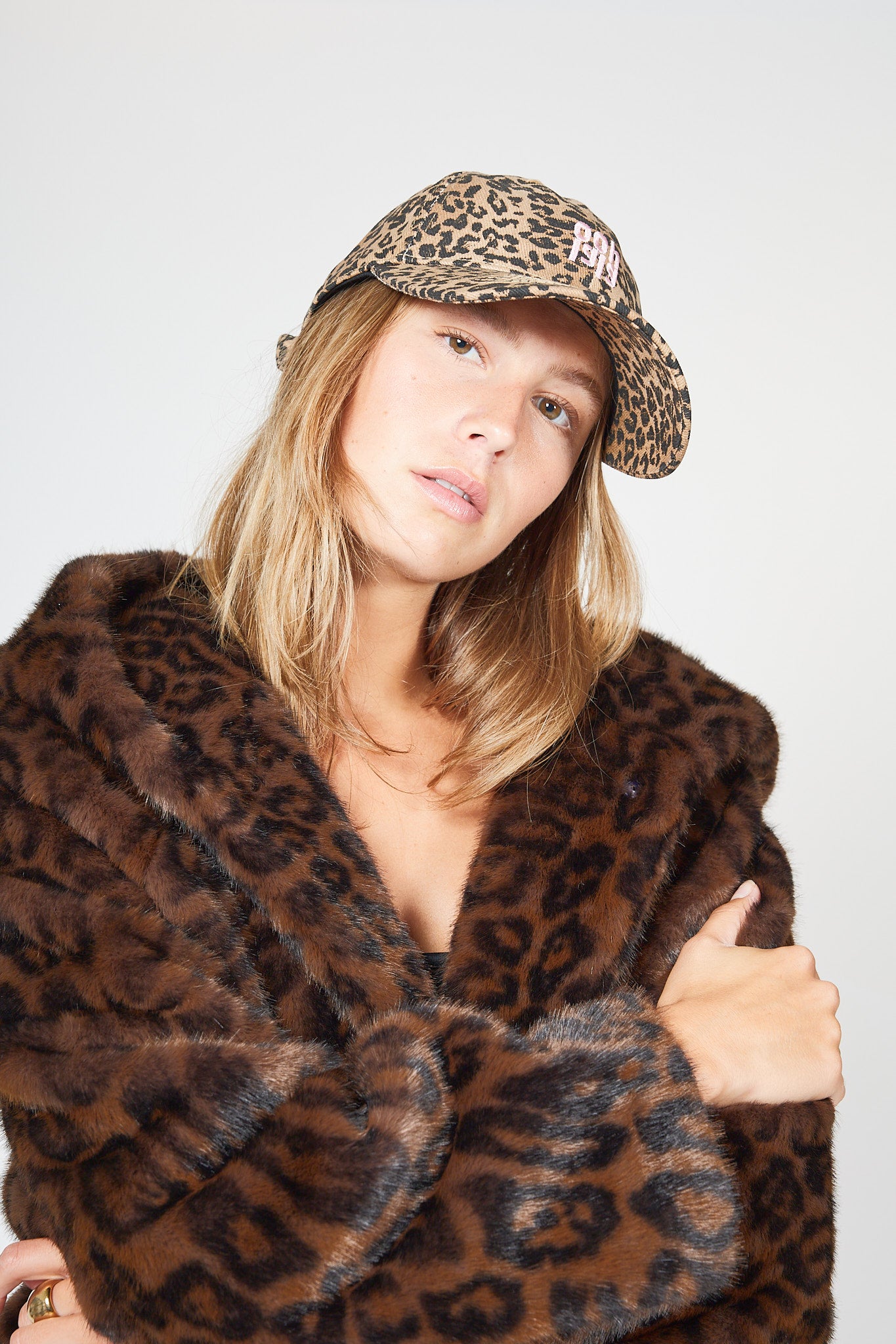 Tiger Print Cap with Logo