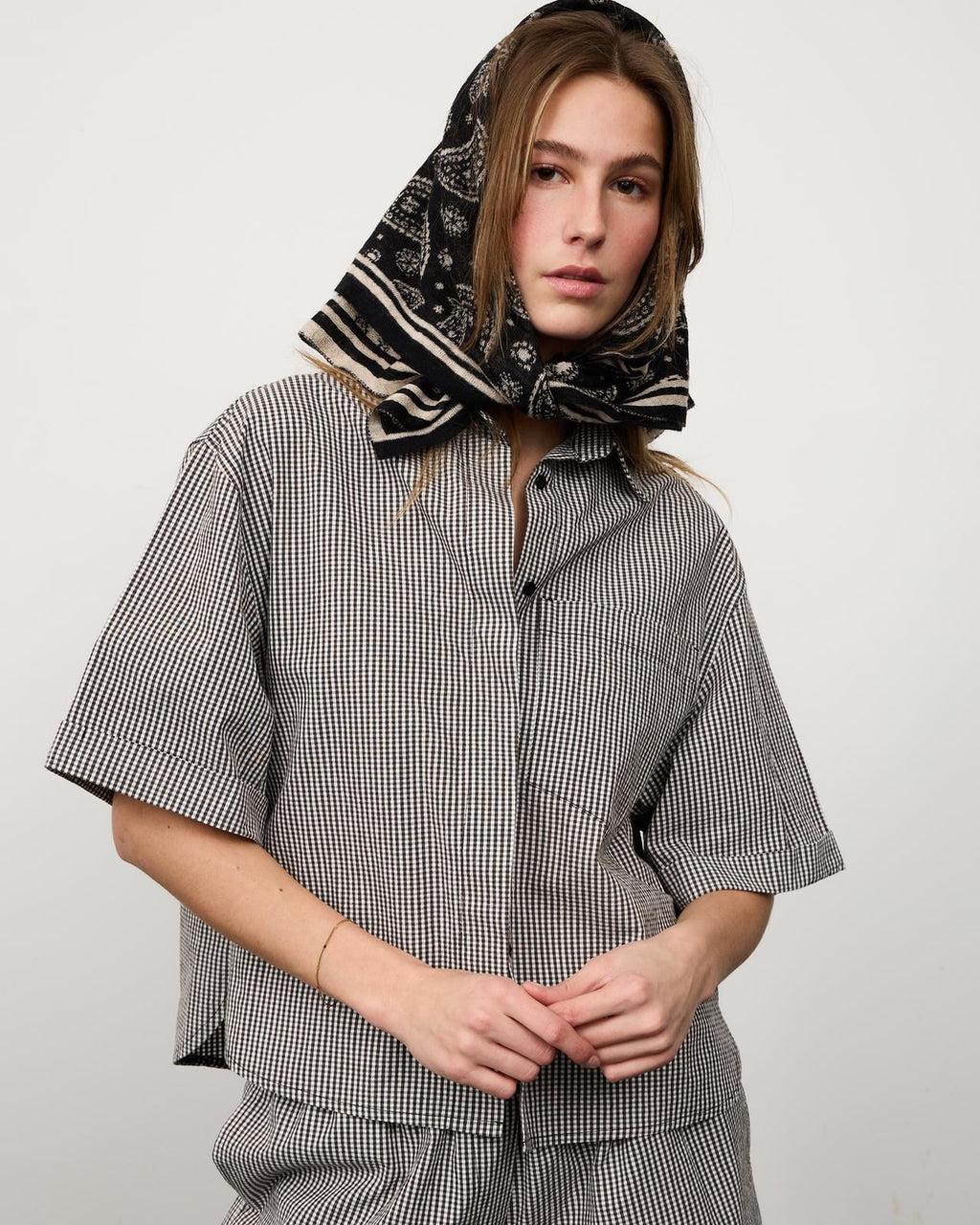 OOHLALA amsterdam Joan Shirt Tops BLACK/WHITE