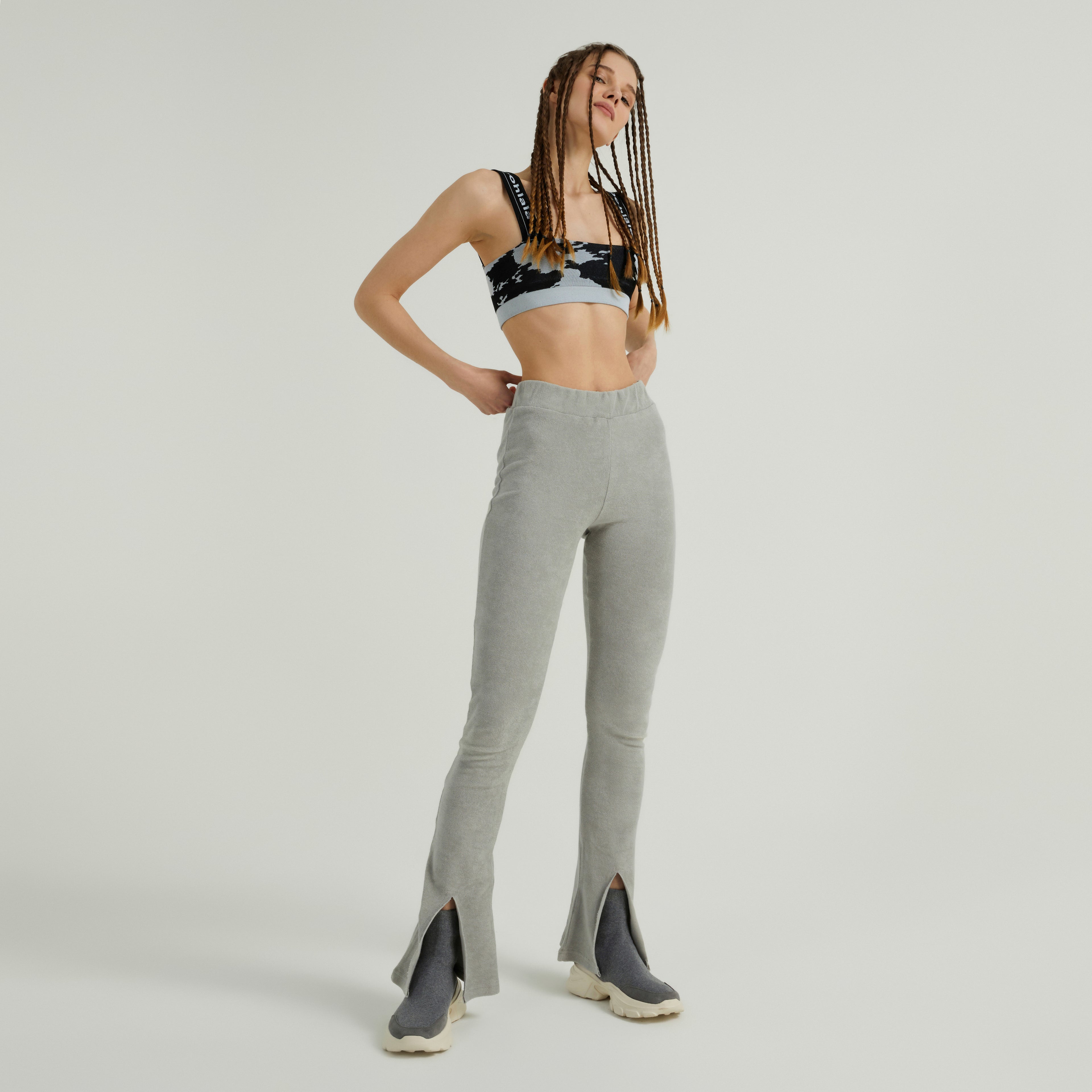 Bella Flare Pants Grey