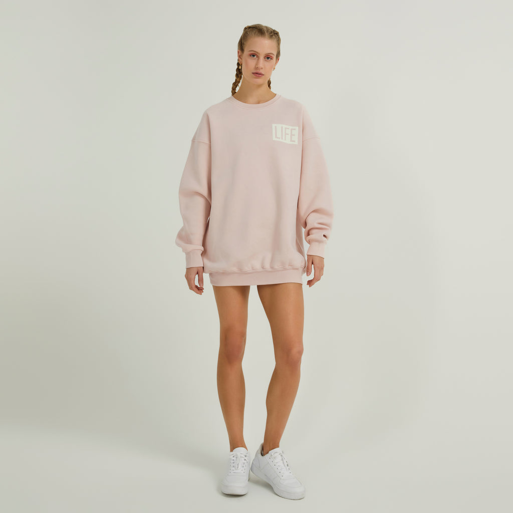 Dawn Life Oversized Sweater Pink Clay
