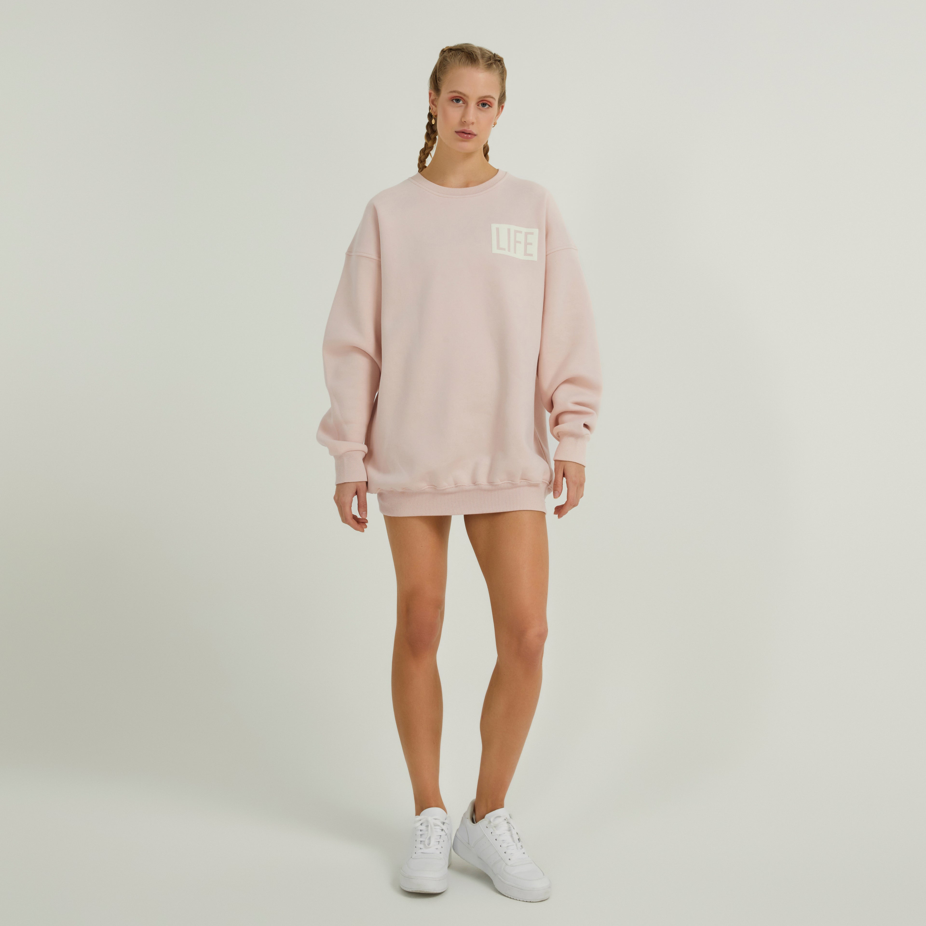 Dawn Life Oversized Sweater Pink Clay