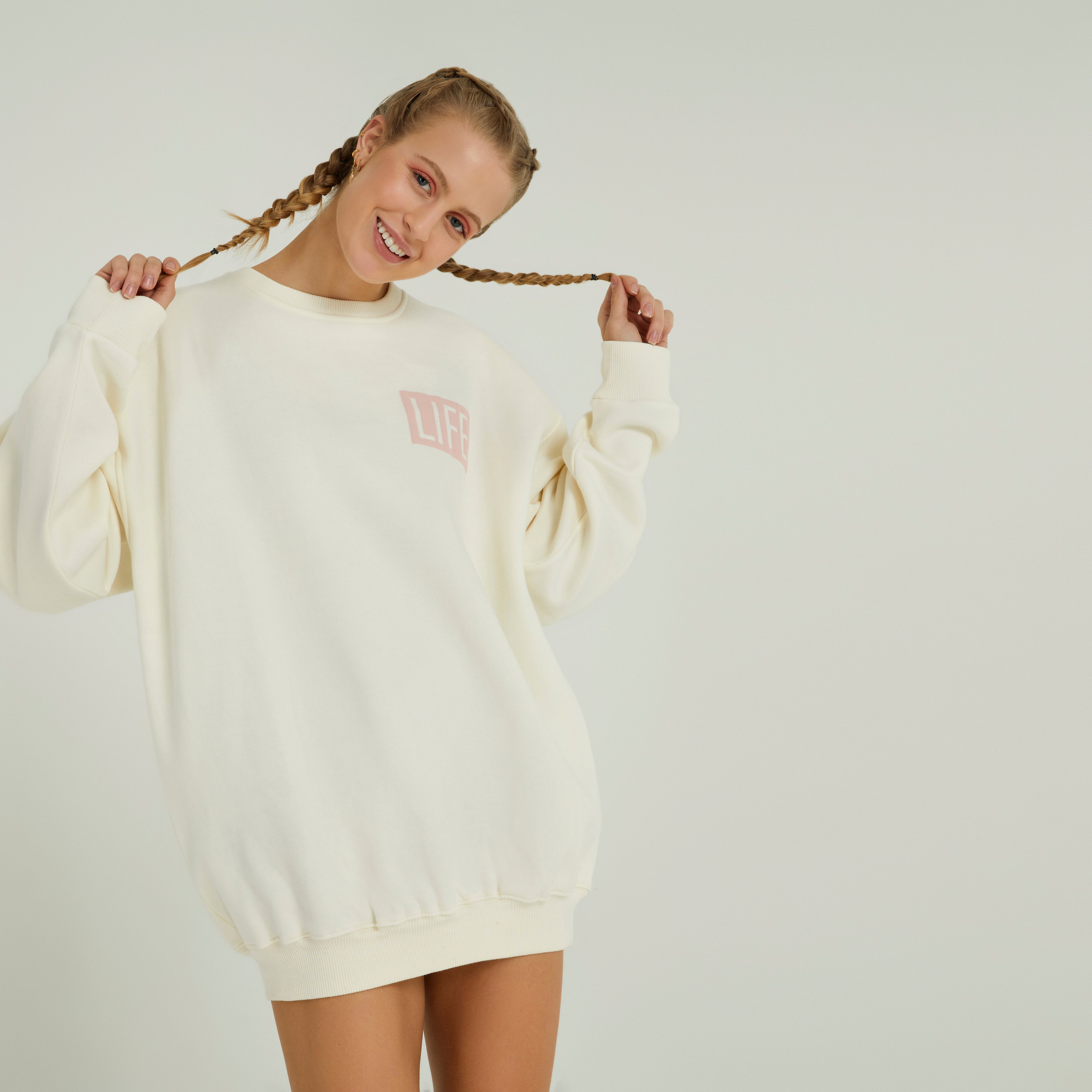 Dawn Life Oversized Sweater Unbleached