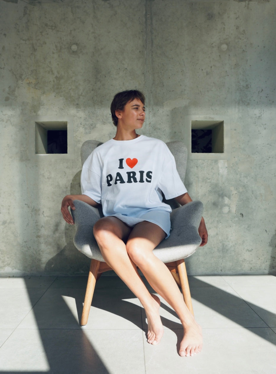 Sara I Love Paris Oversized T-shirt