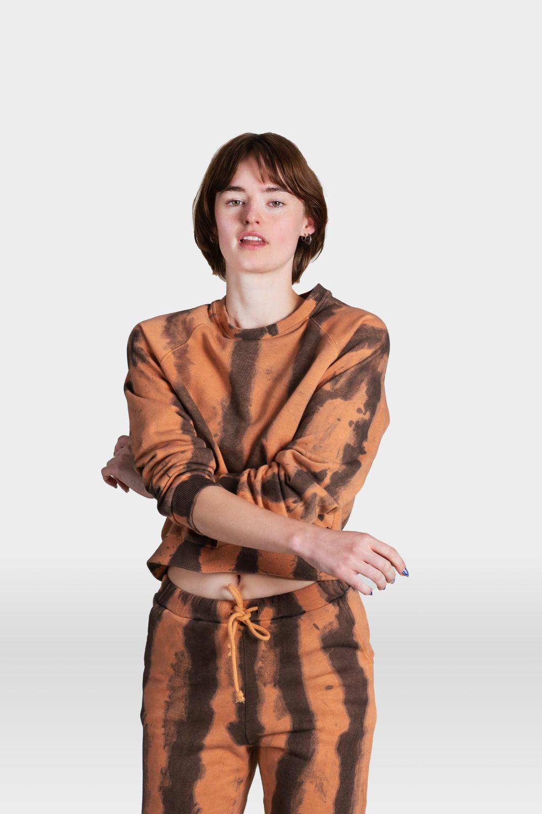 TOKYO TIE DYE SWEATSHIRT BROWN HUED